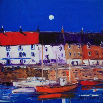 Anstruther moon 12x12
